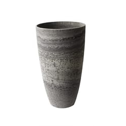 Algreen Products 26.5 in. H Plastic Tall Curve Planter Marble