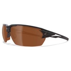 Edge Eyewear Anti-Fog Safety Glasses Copper Lens Black Frame 1 pk