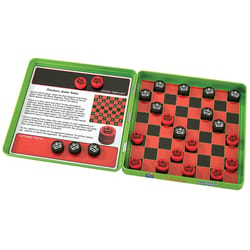 Playmonster Take N Play Checkers Magnetic Travel Game Multicolored 25 pc