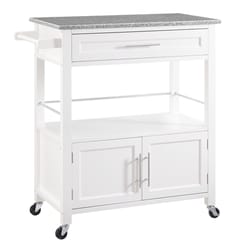 Linon Home Decor Classic 18 in. W X 33 in. L Rectangular Kitchen Cart