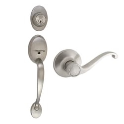 Design House Pro Entry Satin Nickel Handleset 1-3/4 in.