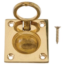 Ace Polished Brass Brass Cabinet Flush Pull 1-3/8 in. 1 pk