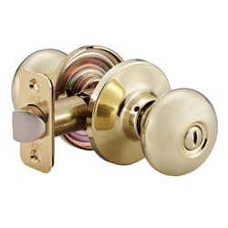 Ace Colonial Knob Polished Brass Privacy Knob Right or Left Handed