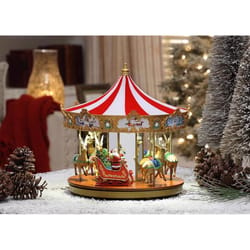 Mr. Christmas LED Musical Carousel Animated Decor 12 in.