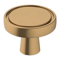 Amerock Destine Contemporary Round Cabinet Knob 1-3/8 in. D 1 in. Champagne Bronze 1 pk