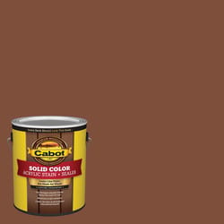 Cabot Solid Color Acrylic Stain & Sealer Solid Redwood Acrylic Deck Stain 1 gal