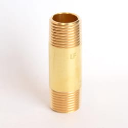 ATC 1/2 in. MPT X 1/2 in. D MPT Yellow Brass Nipple 2-1/2 in. L