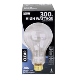 Feit 300 W PS25 A-Line Incandescent Bulb E26 (Medium) Soft White 1 pk