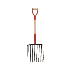 Razor-Back 10 Tine Forged Steel Ensilage Fork 30 in. Wood Handle