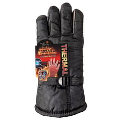 Heat Zone Deluxe One Size Fits All Black Cold Weather Gloves