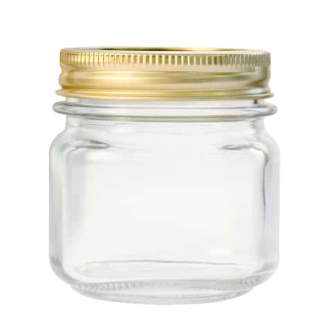 8 oz Clear Candle Jar Vessel (12 Pack)