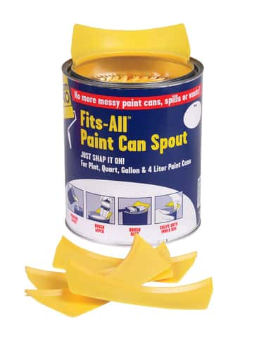 Foam Pro Fits-All Yellow 1 gal Paint Can Spout - Ace Hardware