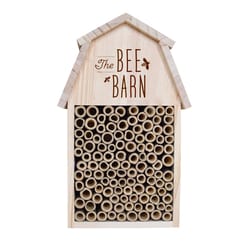 Nature's Way 11 in. H X 4.21 in. W X 6.9 in. L Wood Bee House