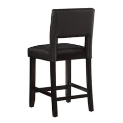 Linon Home Decor Dark Brown Polyurethane Barstool 24 in.