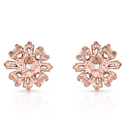 Montana Silversmiths Women's Simply Brilliant Rose Flower Rose Gold Earrings Brass Water Resistant