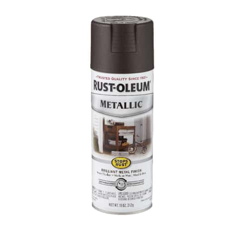 Rust-Oleum Stops Rust 6-Pack Gloss Oil Rubbed Brown Metallic Spray Paint  (NET WT. 11-oz) in the Spray Paint department at