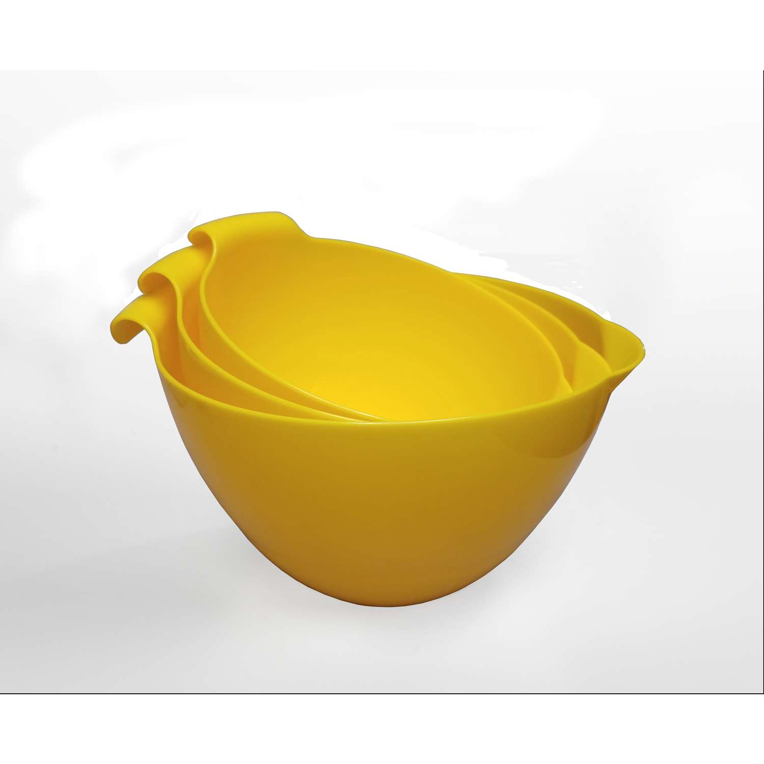 Linden Sweden 2.5 qt Polypropylene Yellow Mixing Bowl Set 3 pc Ace
