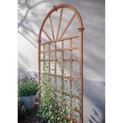 Vita Savannah 77.25 in. H Brown Vinyl Garden Trellis