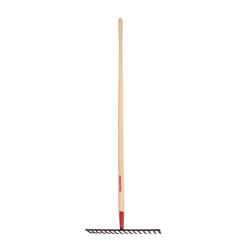 Razor-Back 67.25 in. 16 Tine Steel Level Rake Wood Handle