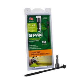 SPAX PowerLags 1/4 in. in. X 6 in. L Hex Drive Hex Washer Head Structural Screws 0.72 lb 12 pk