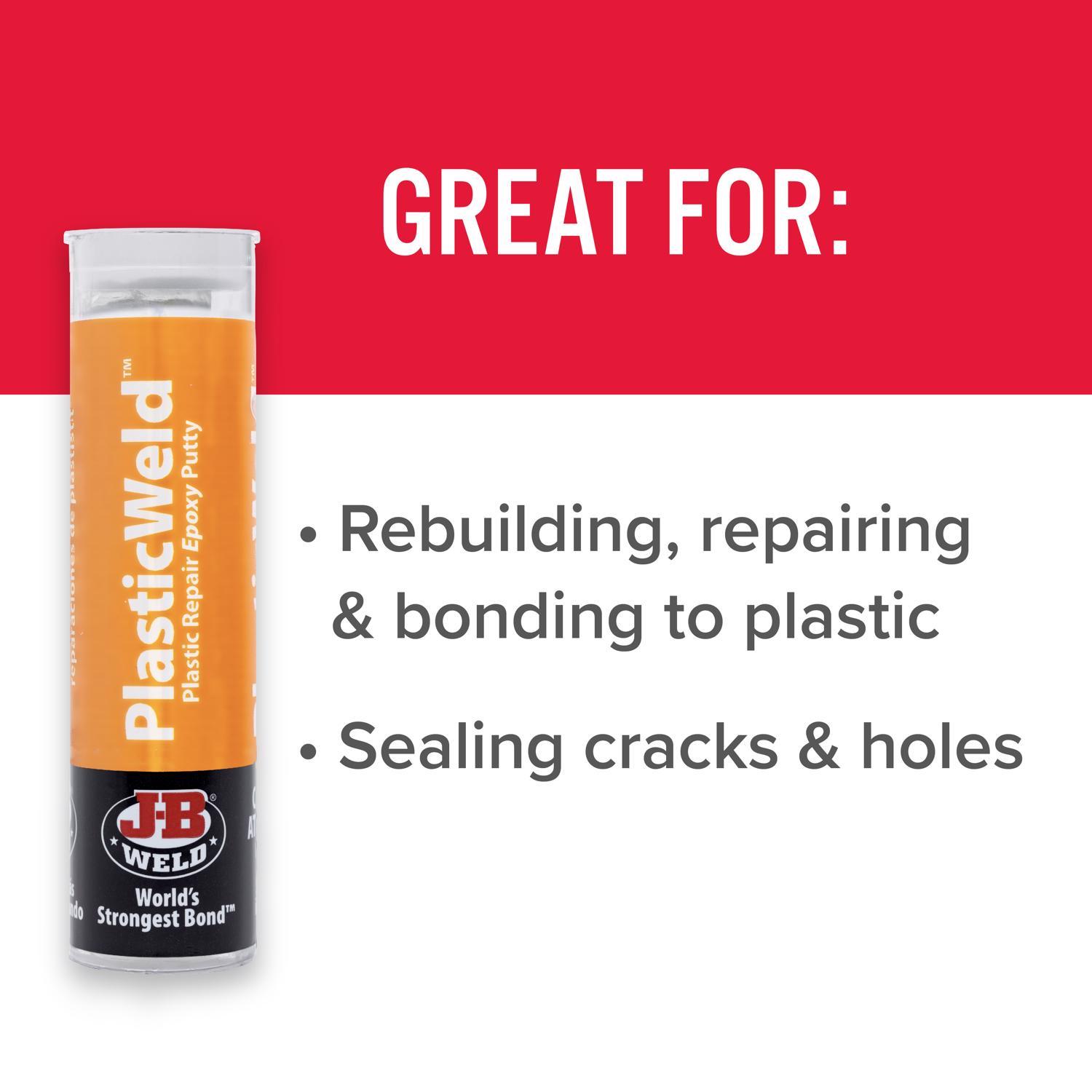 ジョンホワイト　キューピー J-B Weld PlasticWeld Super Strength Off-White Epoxy 2 oz Mfr