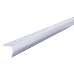 M-D BUILDING PRODUCTS 1.13 in. W X 72 in. L Polished Silver Aluminum Stair Edging