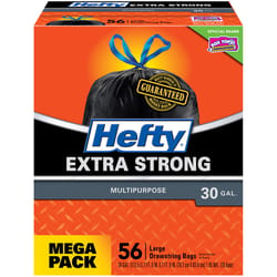 Hefty Strong 13 gal Kitchen Trash Bags Drawstring 90 pk 0.9 mil - Ace  Hardware