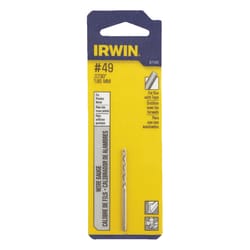 Irwin #49 X 2 in. L High Speed Steel Wire Gauge Bit Straight Shank 1 pc