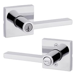 Kwikset Halifax Polished Chrome Keyed Entry Lever 1.75 in.