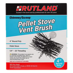 Rutland Round Poly Pellet Stove Vent Brush