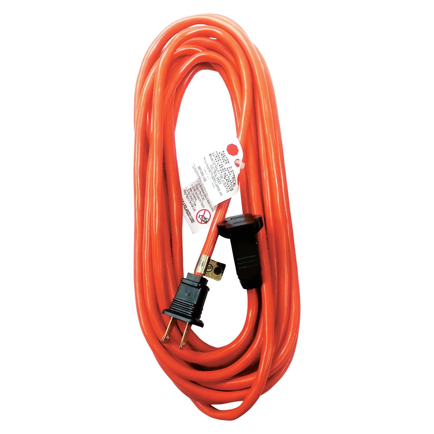  Ace  Indoor and Outdoor  25 ft L Orange Extension Cord 16 2 