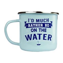 Top Guy Boating 14 oz Multicolored Steel Enamel Coated Mug 1 pk