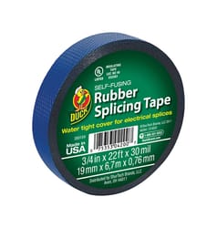 Duck 3/4 in. W X 22 ft. L Blue Rubber Splicing Tape