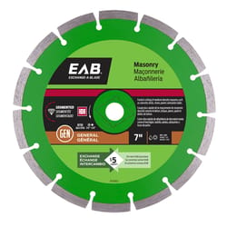 Exchange-A-Blade 7 in. D X 5/8 and 7/8 in. Diamond Segmented Rim Diamond Saw Blade 1 pk