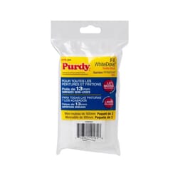 Purdy White Dove Woven Fabric 4 in. W X 1/2 in. Mini Paint Roller Cover 2 pk