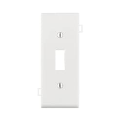 Leviton White 1 gang Thermoplastic Nylon Toggle Wall Plate 1 pk