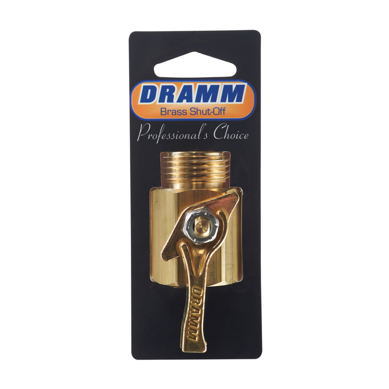 Dramm 3/4 in. Brass Threaded Male Hose Shut-off Valve - Ace Hardware