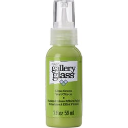 Gallery Glass Lime Green Craft Paint Exterior and Interior 2 oz