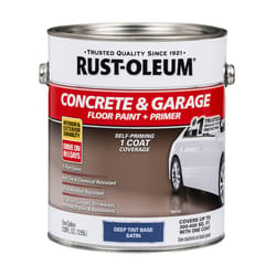 Rust-Oleum Concrete & Garage Satin Deep Tint Base Water-Based Acrylic Concrete Floor Paint 1 gallon