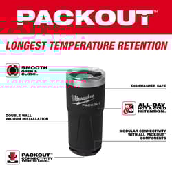 Milwaukee Packout 20 oz Black Double Wall Tumbler