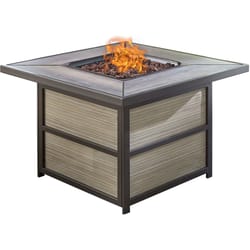 Hanover Coffee Table Propane Fire Pit 28.8 in. H x 37.4 in. W x 37.4 in. D Steel