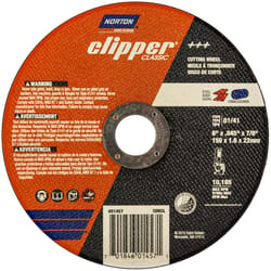 Norton Clipper 6 in. D X 7/8 in. Aluminum Oxide Classic Cut-Off Wheel 1 pk