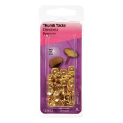 HILLMAN Yellow Push Pins 40 pk