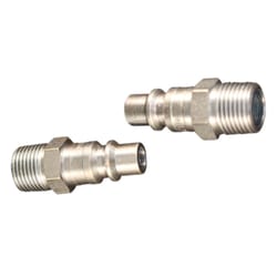 Milton Steel Air Plug 3/8 in. Male 2 pc