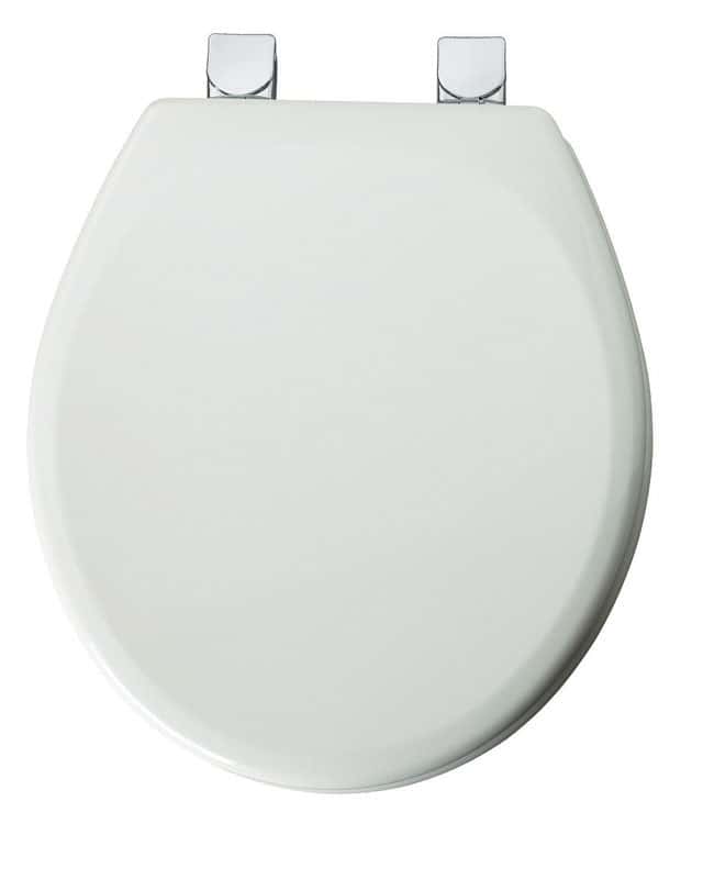 Bemis Round White Molded Wood Toilet Seat Ace Hardware