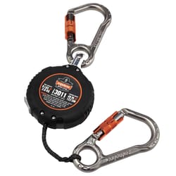 Ergodyne Squids Plastic Retractable Tool Lanyard with Carabiner Mount Black