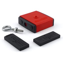 Magnet Source 2.375 in. L X 2.375 in. W Red Retrieving Magnet 40 lb. pull 1 pc