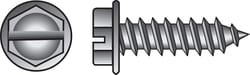 HILLMAN No. 10 Ga. X 1 in. L Slotted Hex Washer Head Sheet Metal Screws 100 pk
