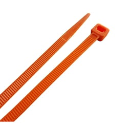 Home Plus 8 in. L Orange Cable Tie 100 pk