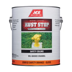 Ace Rust Stop Indoor and Outdoor Gloss Safety Orange Oil-Based Oil-Based Enamel Rust Prevention Pain